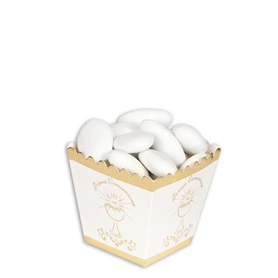 SWEETY BOX MINI PRIMA COMUNIONE GOLD METAL 12 PZ