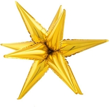 MYLAR 21INCH EXPLODING STAR GOLD