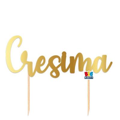 CAKE TOPPER ITALIC 20X17 CM CRESIMA