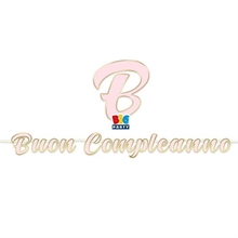 FESTONE KIT SCRITTA ITALIC MAXI BUON COMPLEANNO CHIC
