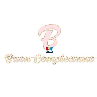 FESTONE KIT SCRITTA ITALIC MAXI BUON COMPLEANNO CHIC