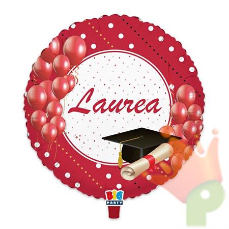 PALLONCINO MYLAR 18INCH 45 CM LAUREA PRESTIGE