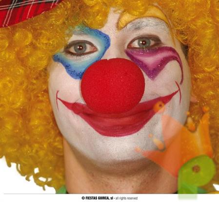 NASO CLOWN ROSSO IN GOMMAPIUMA 5 CM
