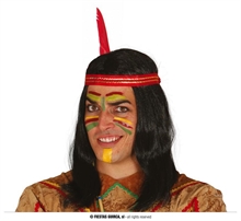 PARRUCCA INDIANO CON PIUMA