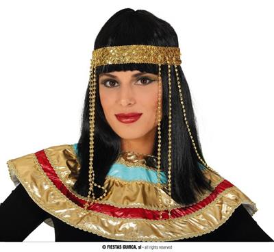 PARRUCCA EGIZIA CON DIADEMA