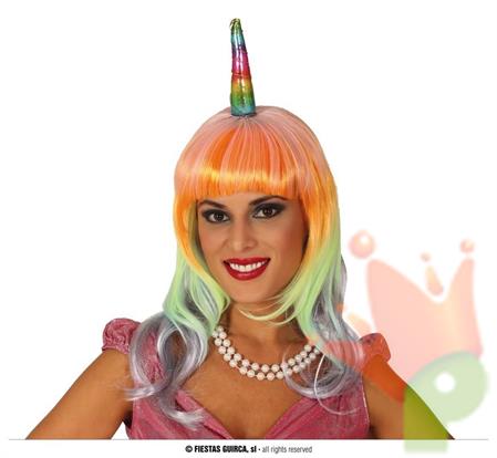 PARRUCCA UNICORNO MULTICOLOR