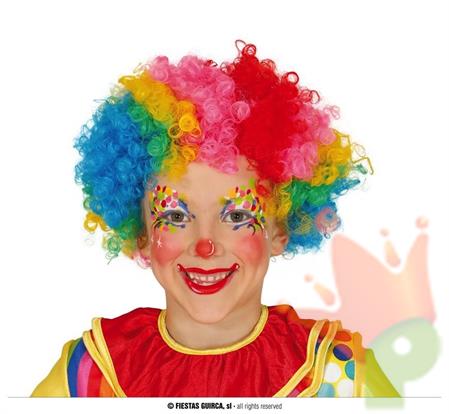 PARRUCCA CLOWN MULTICOLORE BAMBINO