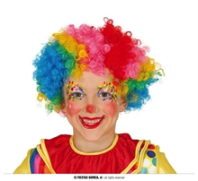 PARRUCCA CLOWN MULTICOLORE BAMBINO