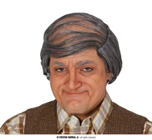 PARRUCCA TESTA PELATA CON RIPORTO GRIGIO