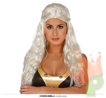 PARRUCCA BIANCA LUNGA