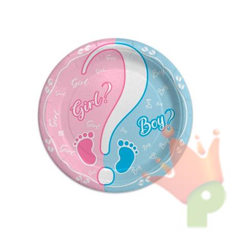 PIATTI 18 CM BABY GIRL OR BOY ? 8 PZ