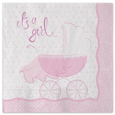 TOVAGLIOLI 33X33 CM IT'S A GIRL 20 PZ