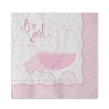 TOVAGLIOLI 25X25 CM IT'S A GIRL 20 PZ