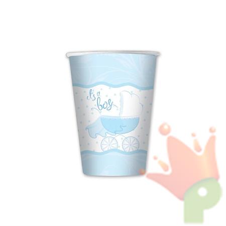 BICCHIERI 200 CC IT'S A BOY 8 PZ