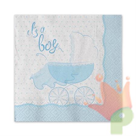 TOVAGLIOLI 25X25 IT'S A BOY 20 PZ