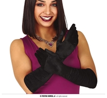 GUANTO INCRESPATO NERO 45 CM