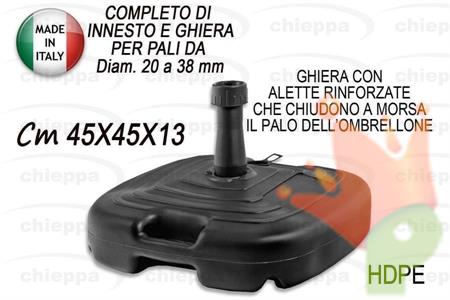 BASE PER OMBRELLONE 45X45 CM ANTRACITE