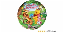 PALLONCINO MYLAR 18INCH POOH AND FRIENDS HAPPY BIRTHDAY