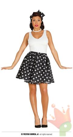 GONNA PIN UP NERA POIS BIANCHI TG. L 42-44