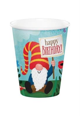 BICCHIERI 266 ML PARTY GNOMES 8 PZ