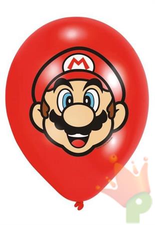PALLONCINI 11INCH 28 CM SUPER MARIO 6 PZ