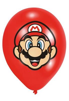 PALLONCINI 11INCH 28 CM SUPER MARIO 6 PZ