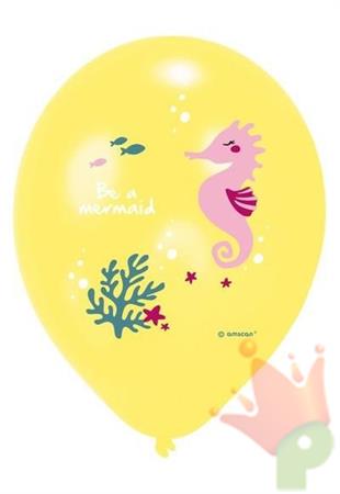 PALLONCINI 11INCH 28 CM BE A MERMAID 6 PZ