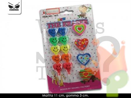 SET 2 MATITE COMPONIBILI + 4 GOMMINE