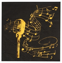 TOVAGLIOLI 25X25 BLACK MUSIC 20 PZ