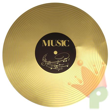 SOTTOPIATTI IN CARTONCINO 34 CM MUSIC GOLD 6 PZ