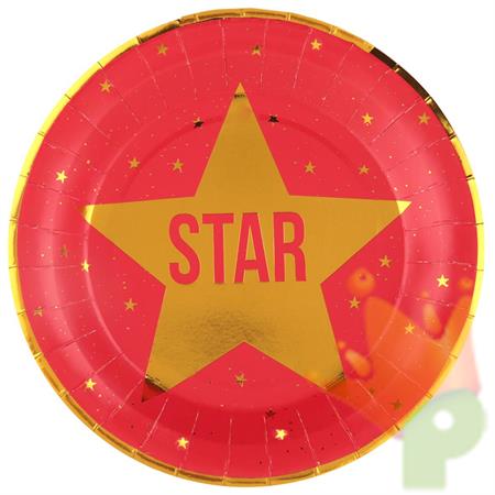 PIATTI 23 CM HOLLYWOOD STAR 10 PZ