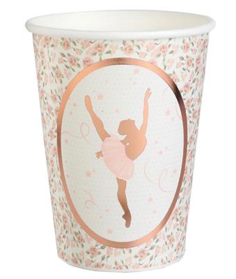 BICCHIERI 266 ML PINK BALLERINA 10 PZ