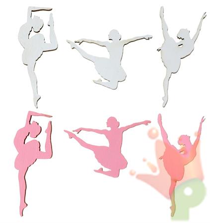 CORIANDOLI DA TAVOLA BALLERINE 10 PZ