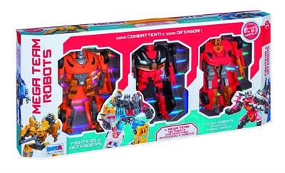 MEGA TEAM ROBOTS PLAYSET 3 ROBOTS