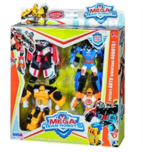 PLAYSET 4 ROBOTS MEGA TEAM