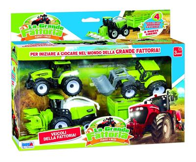 VEICOLI AGRICOLI + CARRO RETRORICARICA 3 PZ