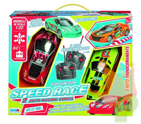AUTO RADIOCOMANDATE SPEED RACE 7 FUNZIONI 2 PZ