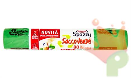 SACCO VERDE 48X58CM 28LT 20PZ