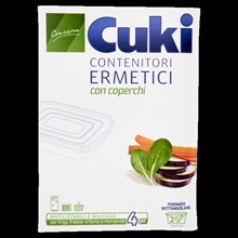 CONTENITORE MULTIUSO QUADRATO 0,75LT 14,5x20x9cm 4PZ