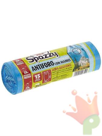 SACCHETTI ANTIFORO CON MANICI 28LT BREZZA ALPINA 15PZ