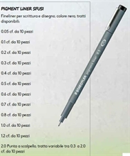 STAEDTELER PIGMENT LINER 0.7 NERO