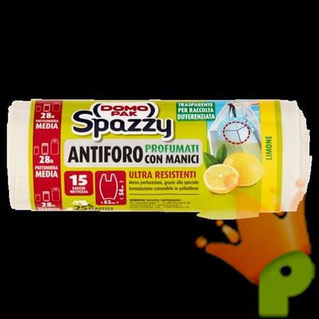 SACCHETTI ANTIFORO PROFUMATI CON MANICI 28LT 15PZ
