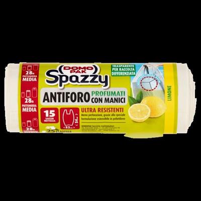 SACCHETTI ANTIFORO PROFUMATI CON MANICI 28LT 15PZ