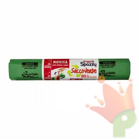 SACCO VERDE 55x65cm 40LT 20 PZ