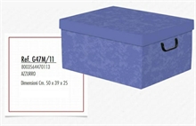 SCATOLA CAMBIO STAGIONE 50X39XH.25CM AZZURRO