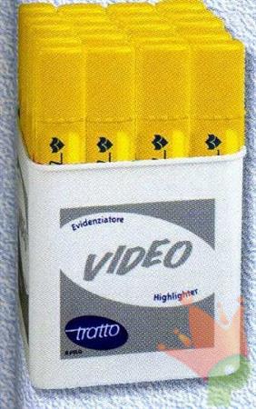 EVIDENZIATORE TRATTO VIDEO GIALLO