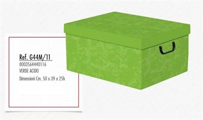SCATOLA CAMBIO STAGIONE VERDE ACIDO 50X39X25CM