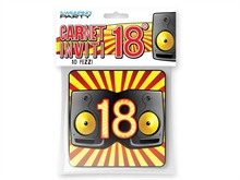 BIGLIETTI 18° COMPLEANNO 10 PZ CASSE 3007