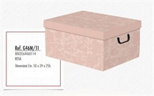SCATOLA CAMBIO STAGIONE 50X39XH.25CM ROSA