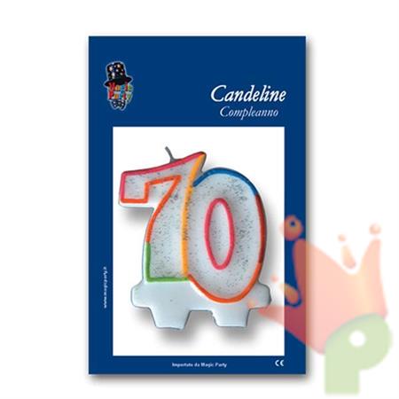 Candela 70anni Glitter